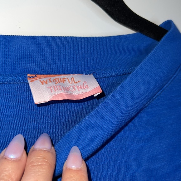 Wishful Thinking Boxy Blue Short Sleeve Tee - Picture 3 of 4